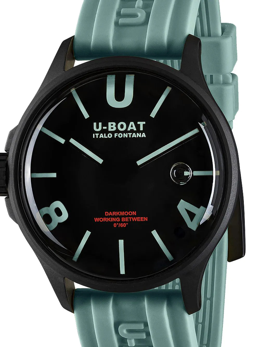 U-Boat 9526/B Darkmoon Aqua IPB Mens Watch 44mm 5ATM
