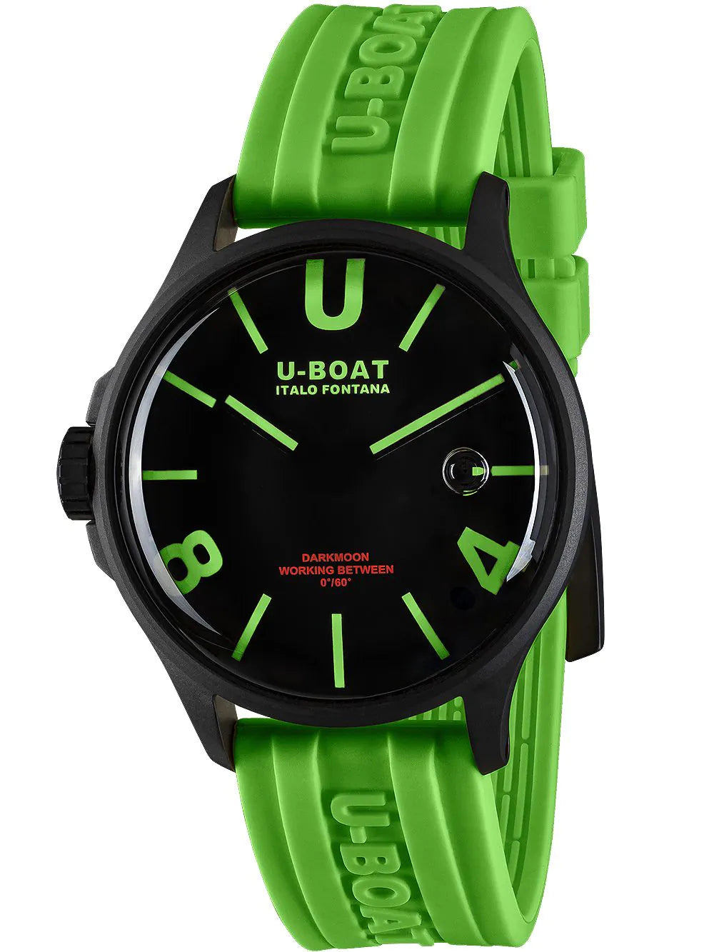 U-Boat 9534 Darkmoon Green IPB Mens Watch 44mm 5ATM