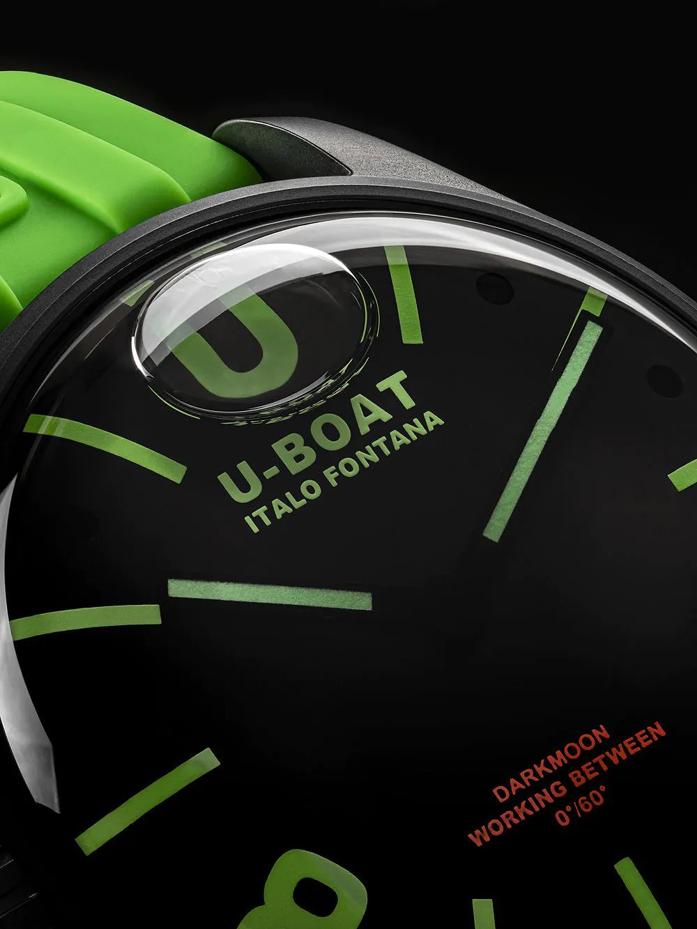 U-Boat 9534 Darkmoon Green IPB Mens Watch 44mm 5ATM