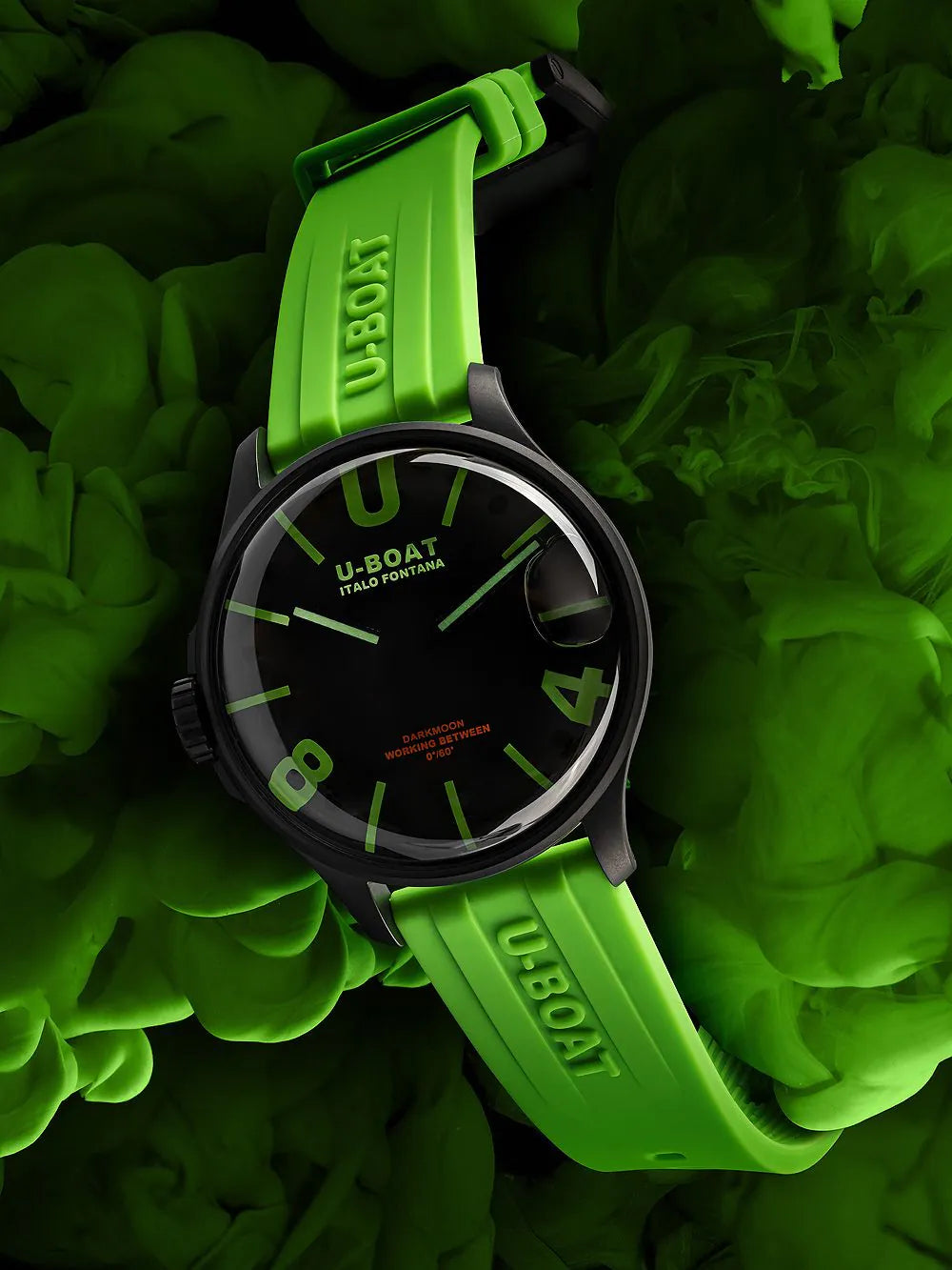U-Boat 9534 Darkmoon Green IPB Mens Watch 44mm 5ATM
