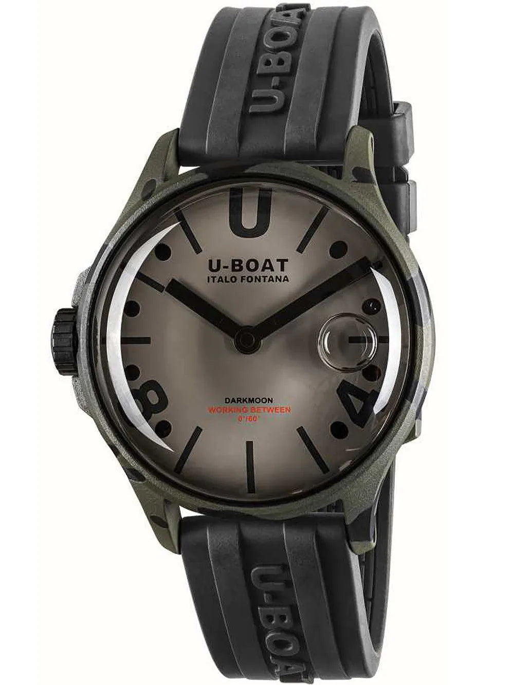 U-Boat 9551 Darkmoon Grey Camouflage Mens Watch 40mm 5ATM