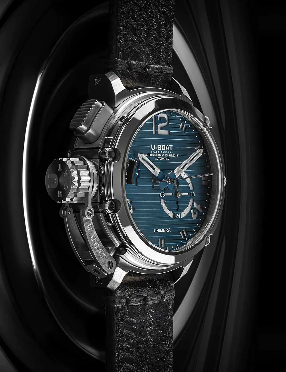 U-Boat 9602 Mens Watch Chimera 46mm SS blue Automatic 10ATM