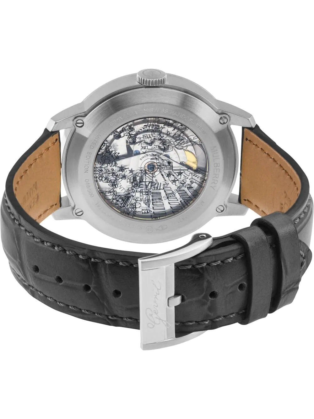 Gevril 9620 Mens watch Mulberry Automatic 42mm 5ATM