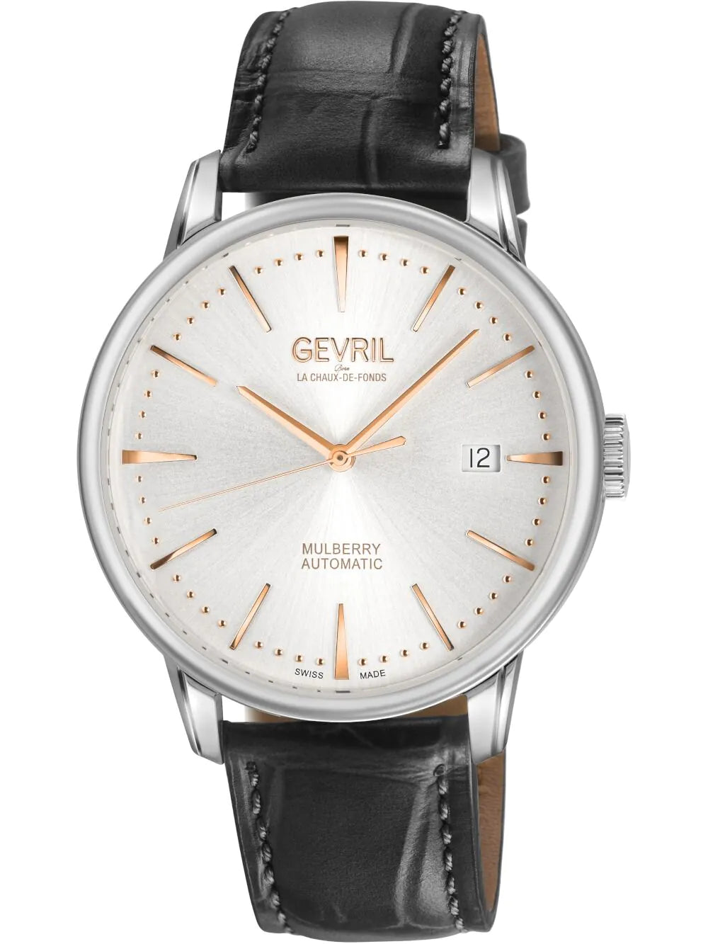 Gevril 9621 Mens watch Mulberry Automatic 42mm 5ATM