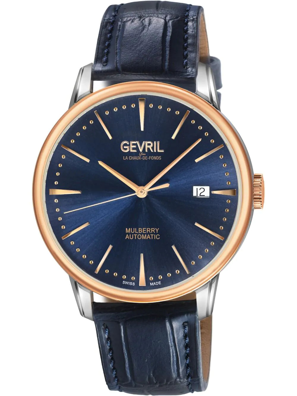 Gevril 9625 Mens watch Mulberry Automatic 42mm 5ATM