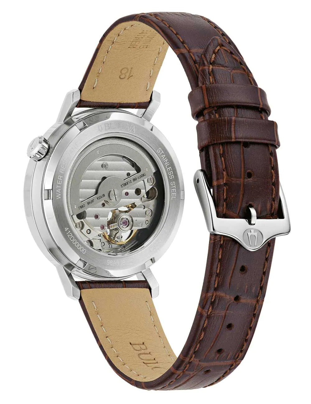 Bulova 96A318 Mens Watch Aerojet Automatic 38mm 3ATM