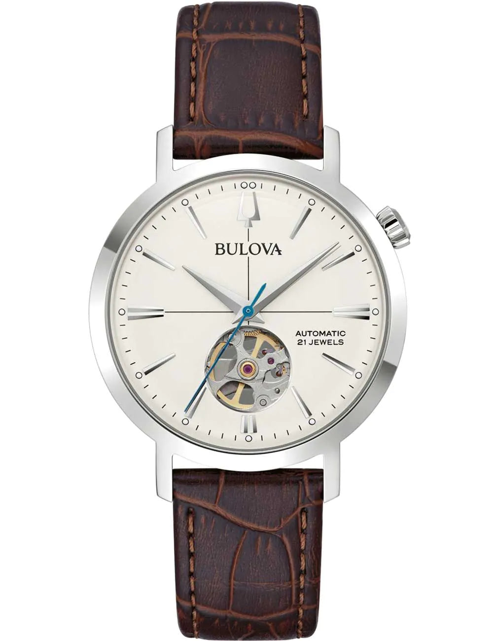 Bulova 96A318 Mens Watch Aerojet Automatic 38mm 3ATM