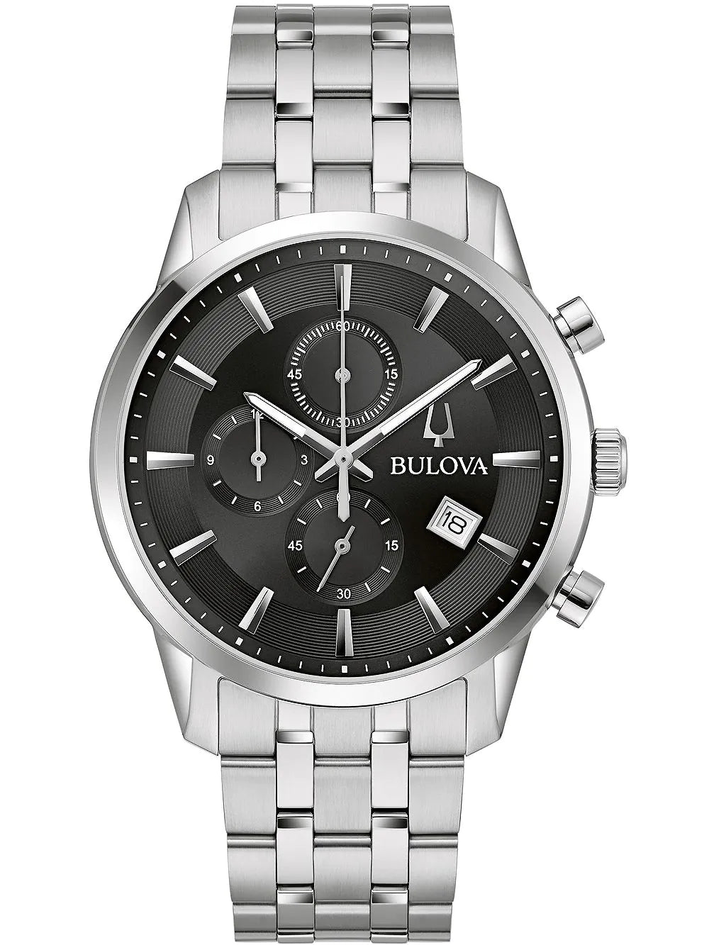 Bulova 96B412 Sutton Chronograph Mens Watch 41mm 3ATM