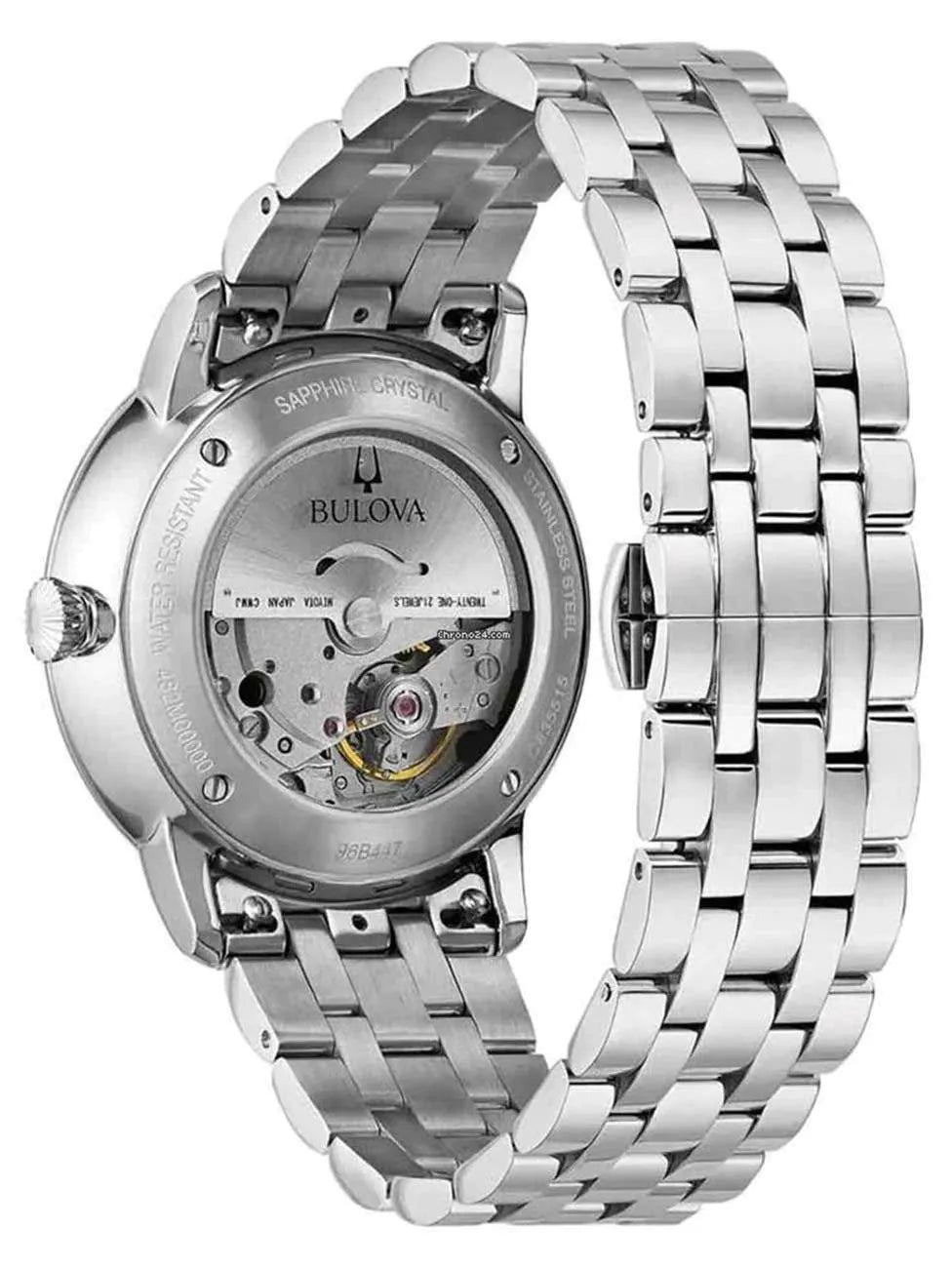 Bulova 96B447 Mens Watch Hudson Automatic 39mm 3ATM