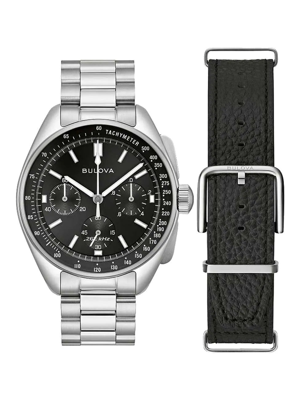 Bulova 96K111 Mens Watch Lunar Pilot Chronograph Special Set 44mm 5ATM
