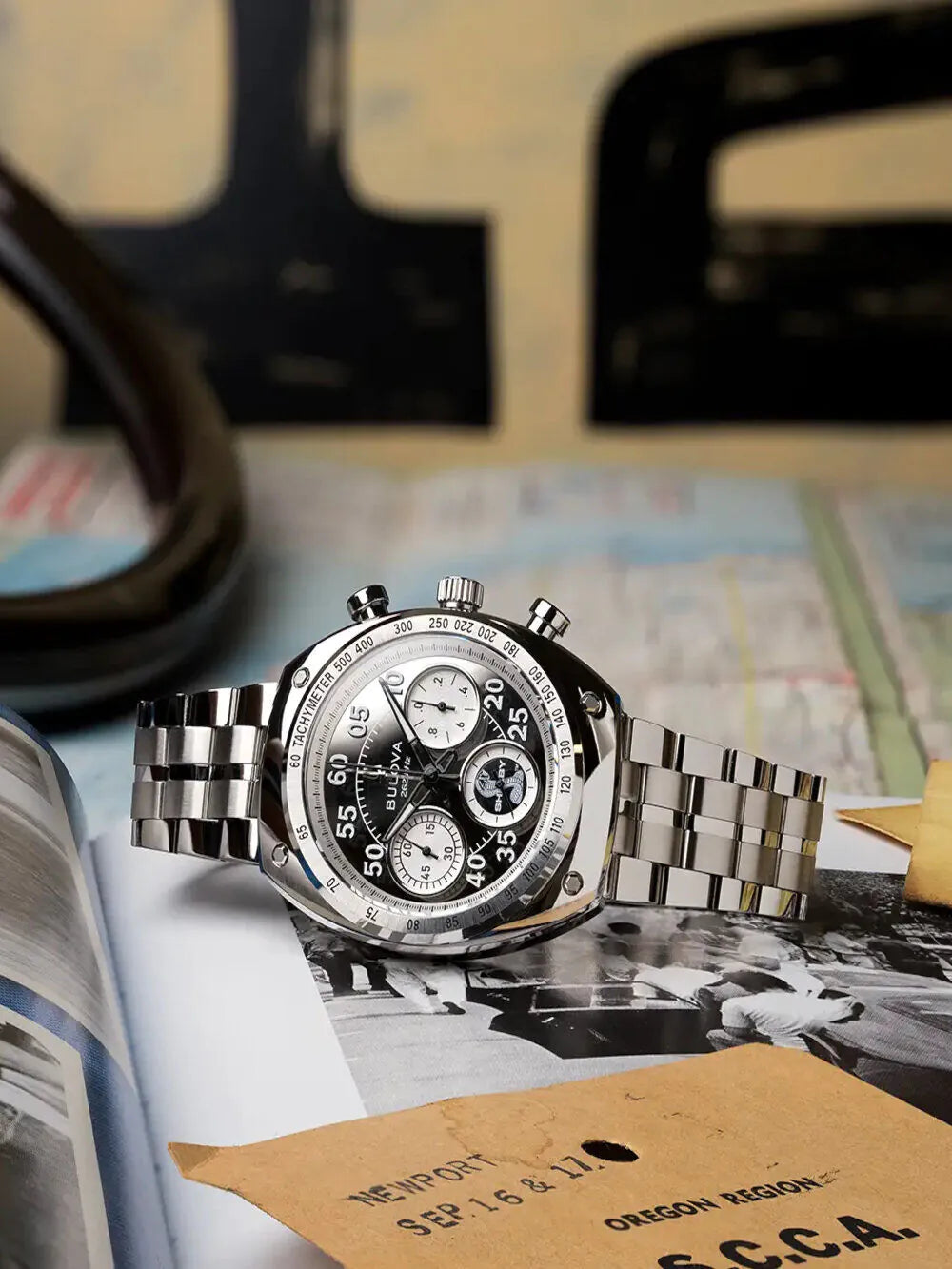 Bulova 96K118 Mens watch Shelby Racer Daytona Coupe Chronograph Limited Edition UHF 41mm 10ATM