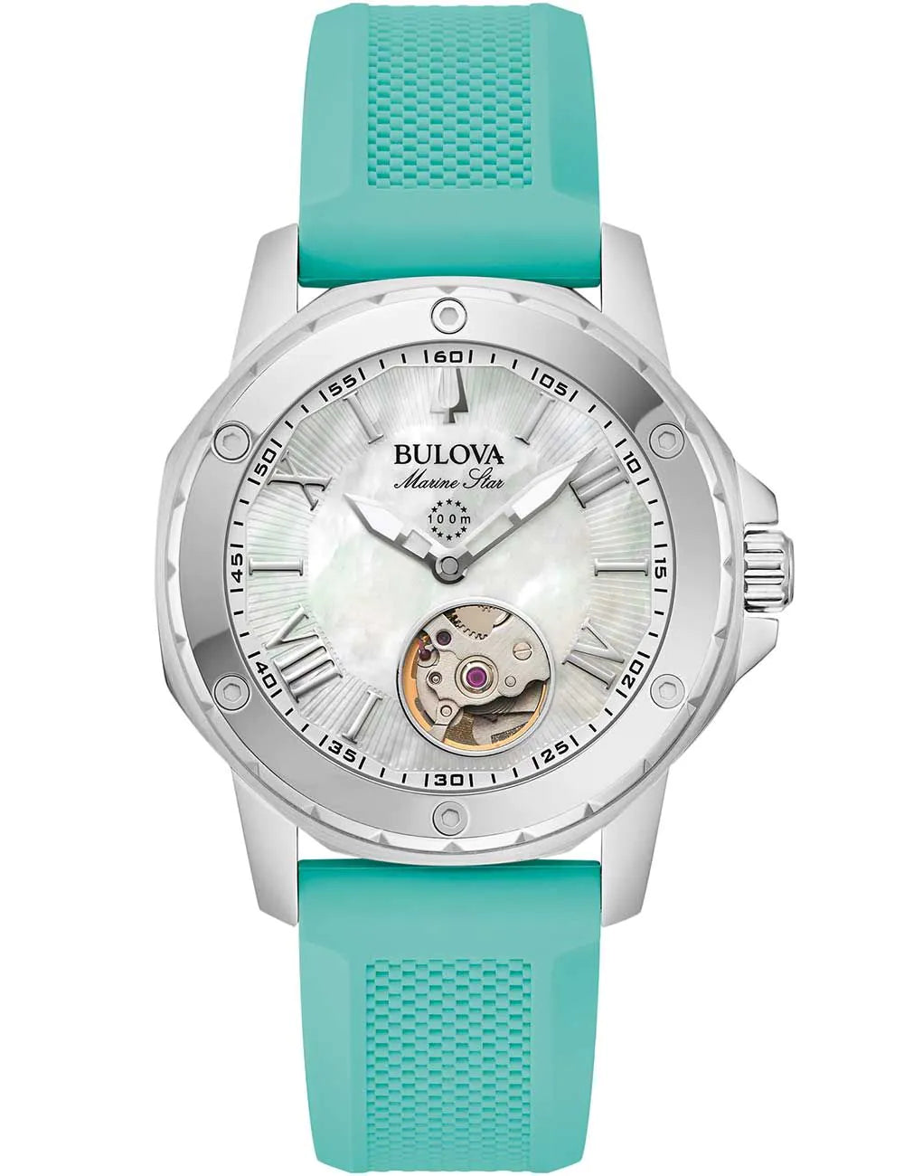 Bulova 96L325 Ladies Watch Marine Star Automatic 35mm 10ATM