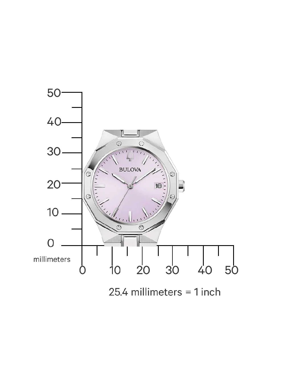 Bulova 96M170 Ladies Watch Classic 32mm 10ATM