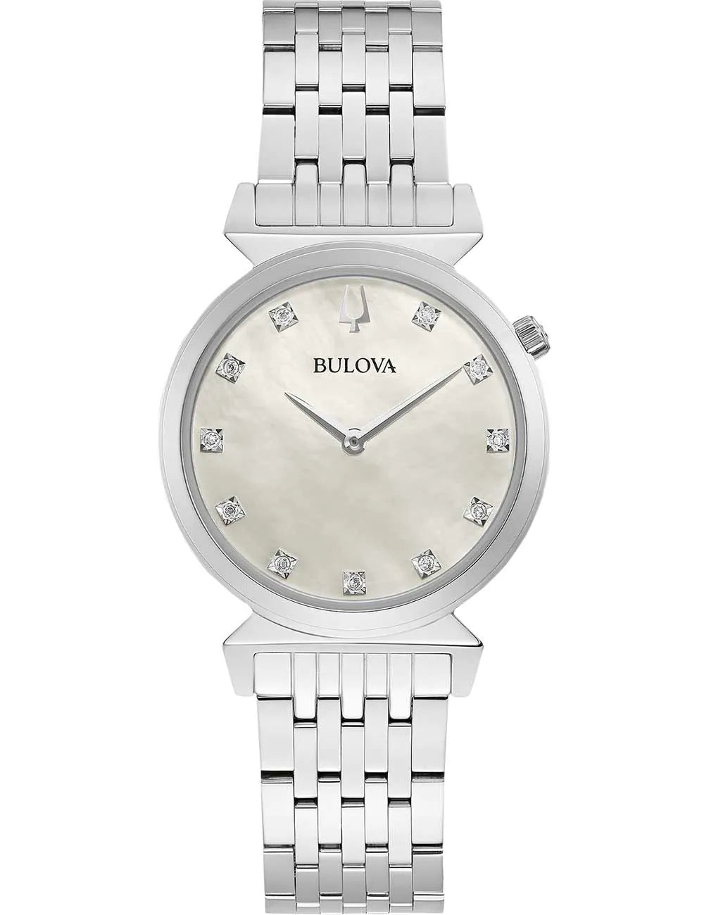 Bulova 96P216 Ladies Watch Regatta 11 Diamonds 30mm 3ATM