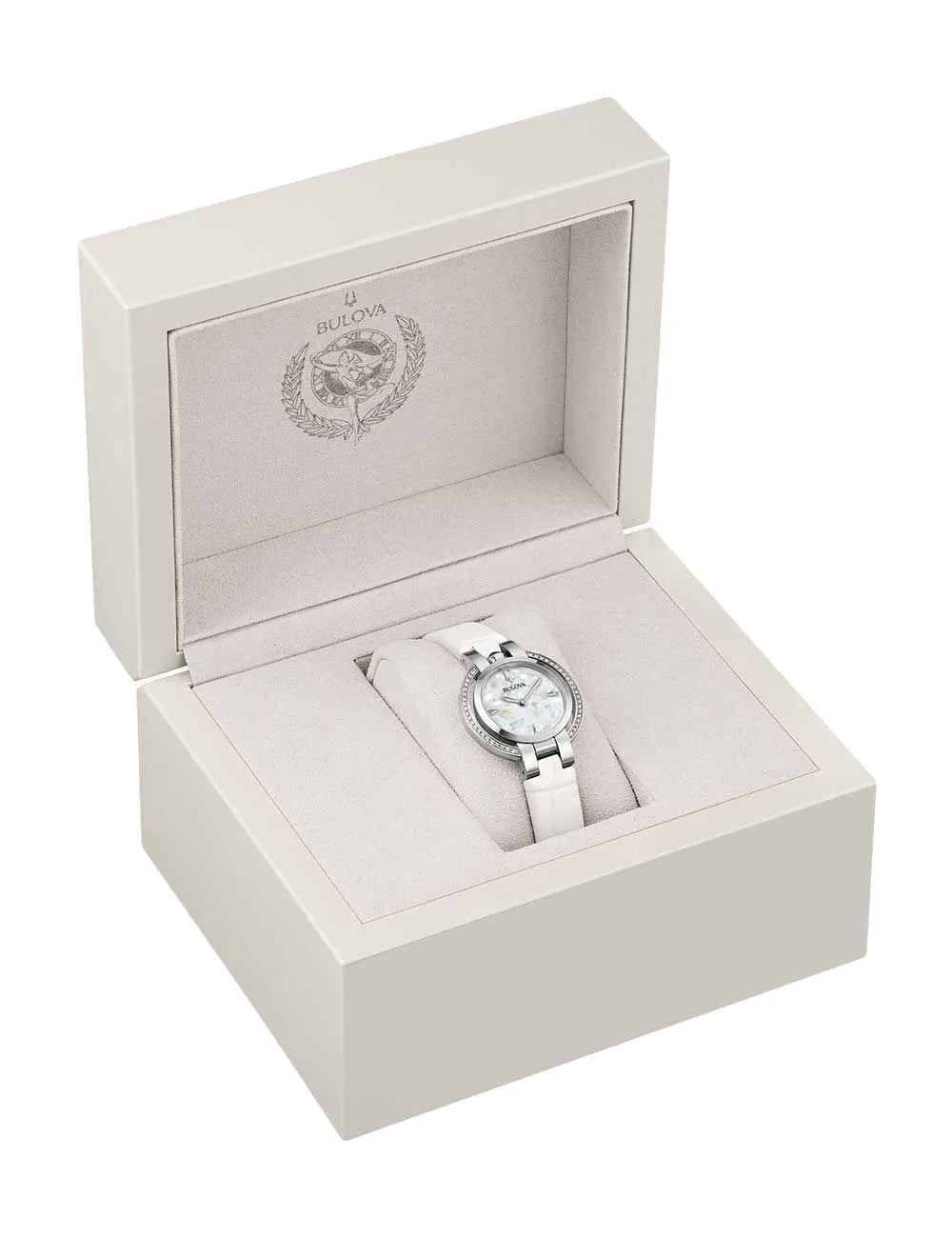 Bulova 96R254 Ladies Watch Rubaiyat Diamond Winter 0,25ct 30,5mm 3ATM