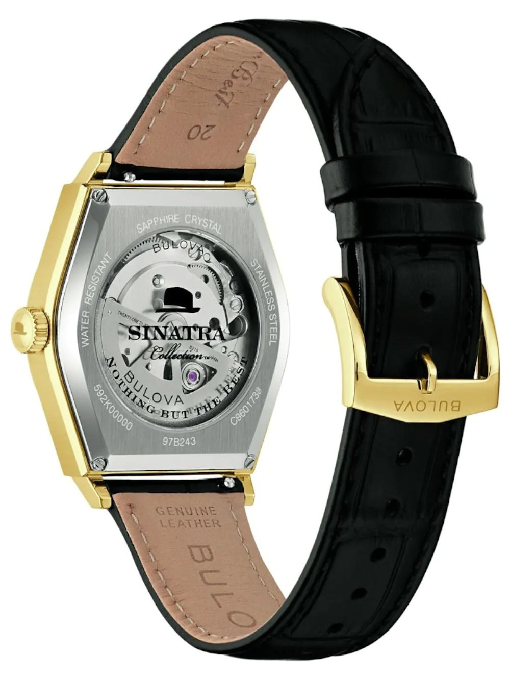 Bulova 97B243 Mens Watch Frank Sinatra Automatic 37mm 3ATM