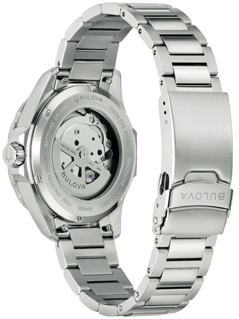 Bulova 98B466 Mens Watch Marine Star Automatic 41mm 20ATM