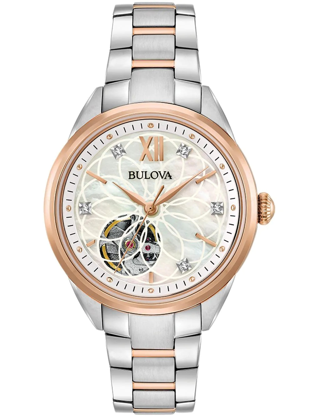 Bulova 98P170 Classic Automatic Ladies Watch 34mm 3ATM