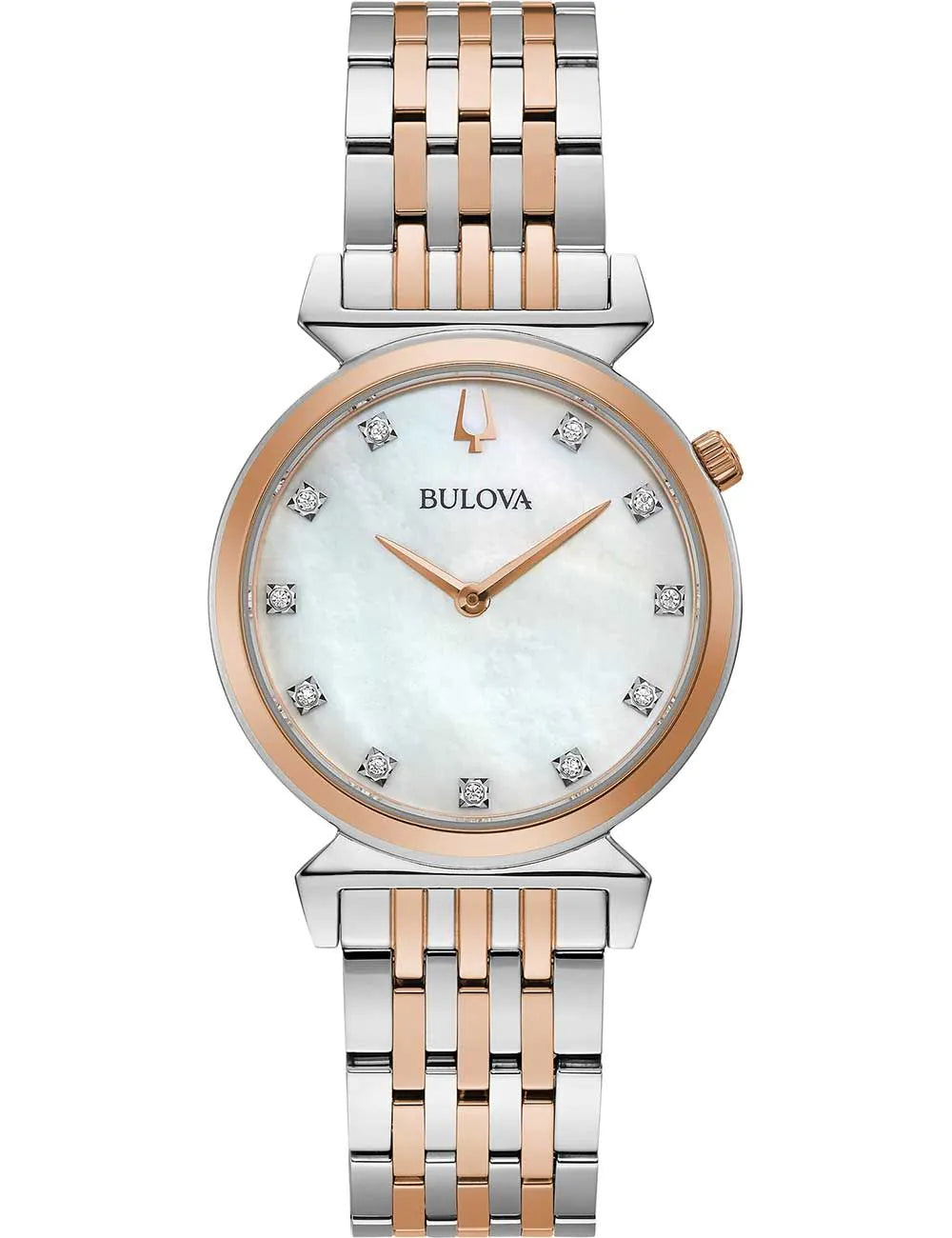 Bulova 98P192 Ladies Watch Regatta 11 Diamonds 30mm 3ATM