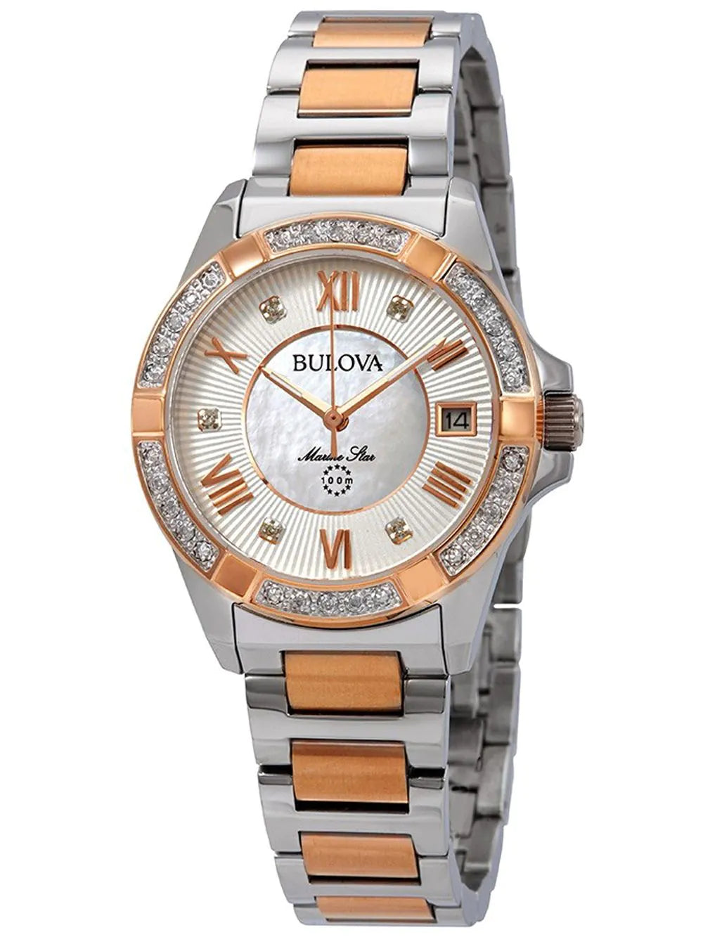 Bulova 98R234 Marine Star Ladies Watch 32mm 10ATM