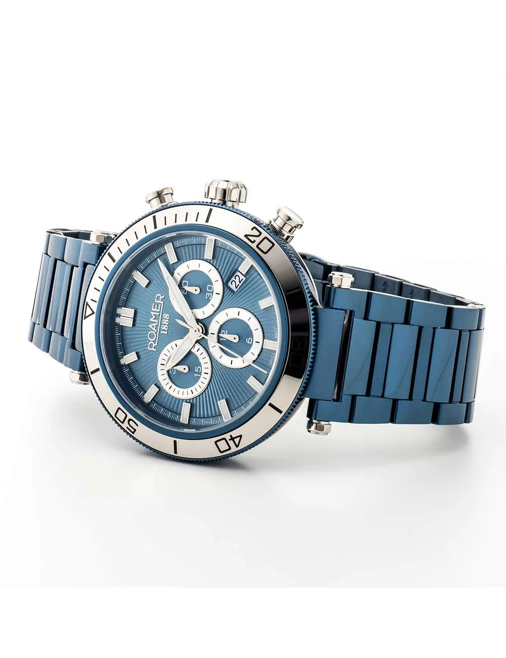 Roamer 994837 41 45 20 Mens Watch Toscana Chronograph 43mm 5ATM