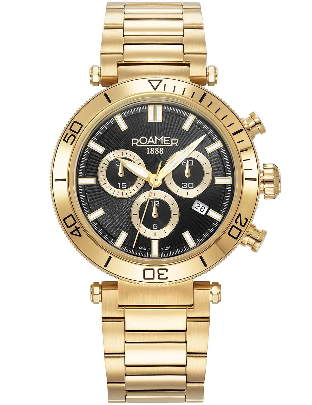 Roamer 994837 48 85 20 Mens Watch Toscana Chronograph 43mm 5ATM