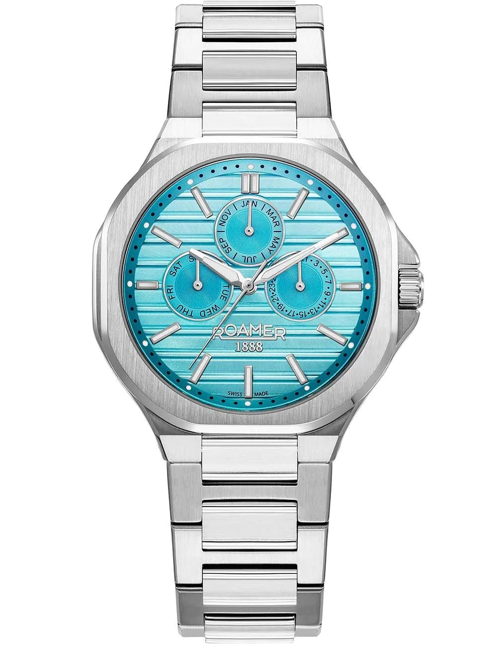 Roamer 995989 41 05 20 Mens Watch Spirit of Time full calendar 42mm 3ATM