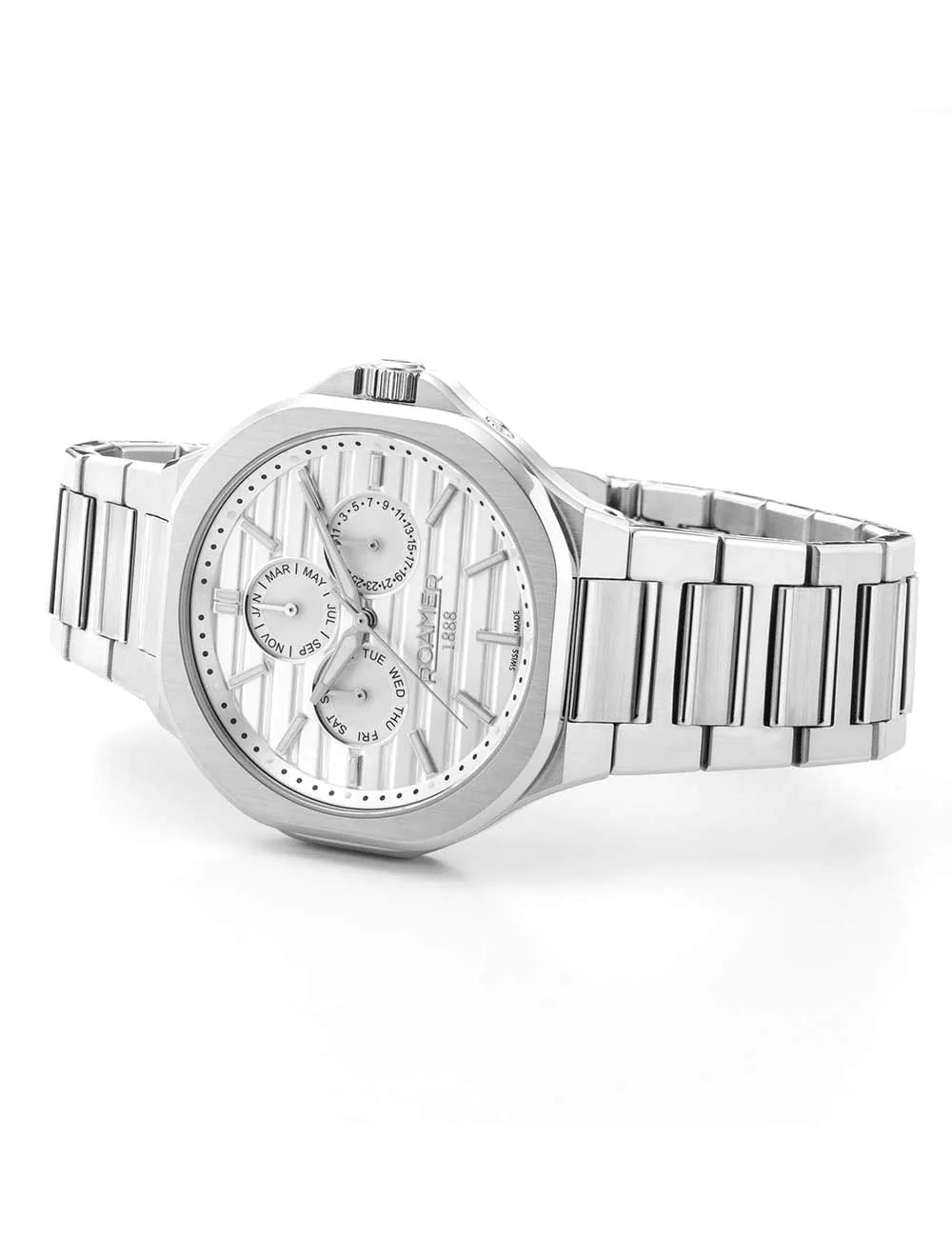 Roamer 995989 41 25 20 Mens Watch Spirit of Time full calendar 42mm 3ATM