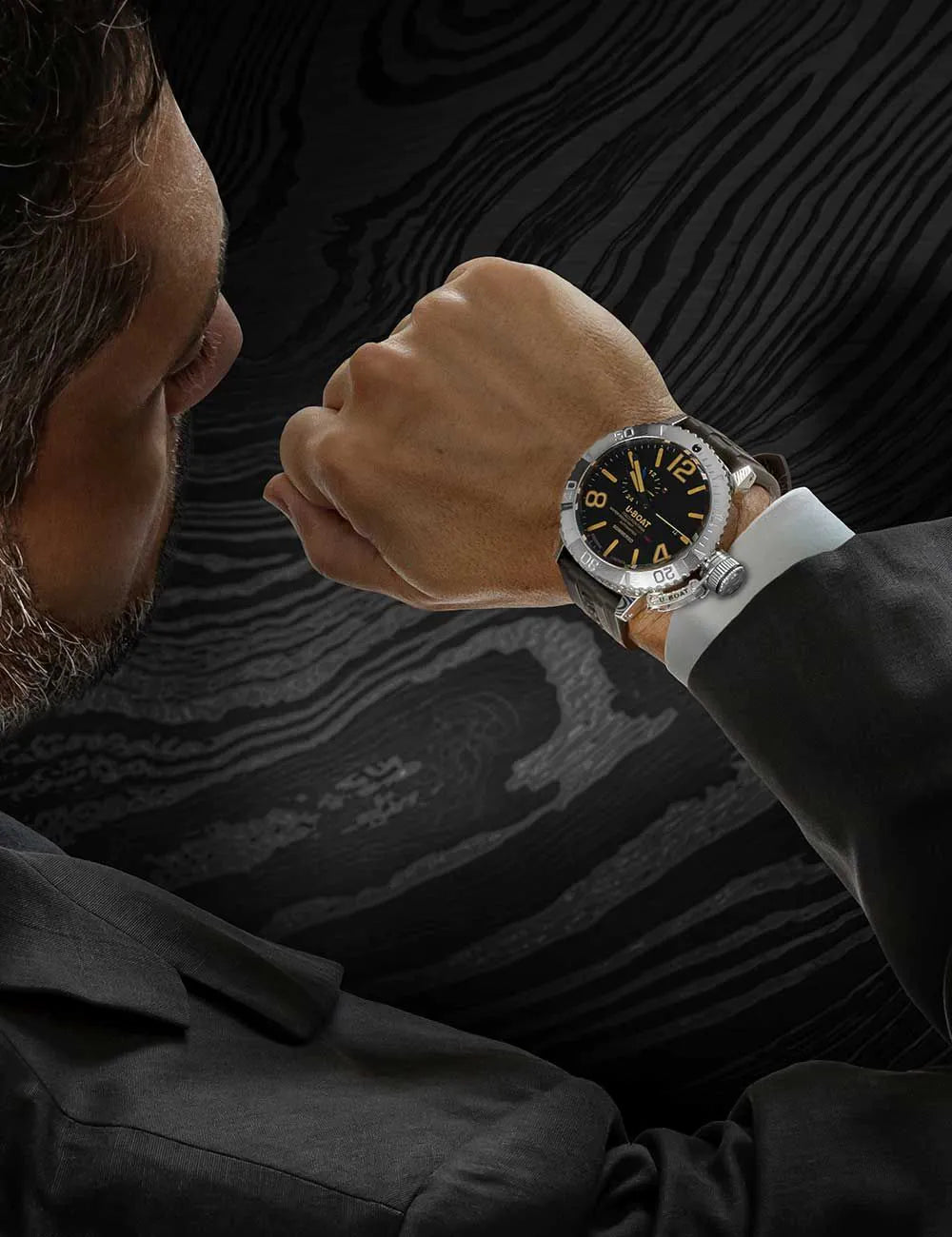 U-Boat 9988 Mens Watch Sommerso Damasco (right) Automatic 46mm 30ATM