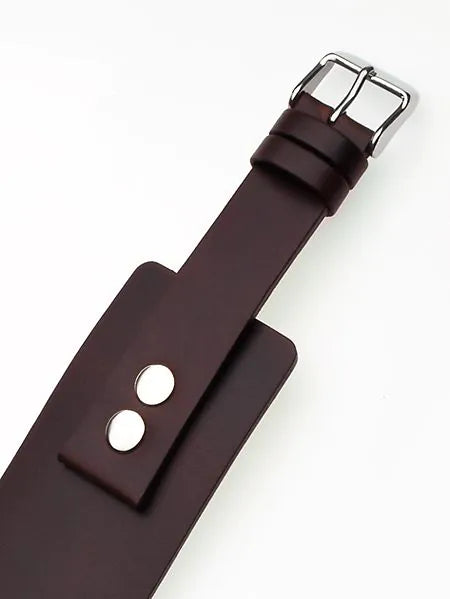 Perigaum Replacement Strap for P-0701 u. P-0702 20 x 260 mm Brown Silver Clasp