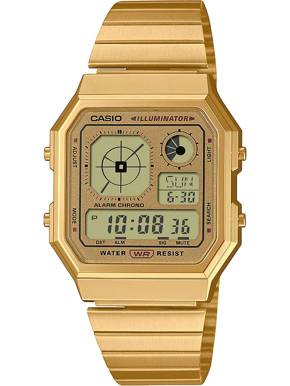 Casio A130WEG-9AEF Mens Watch Vintage Collection 34mm 1ATM