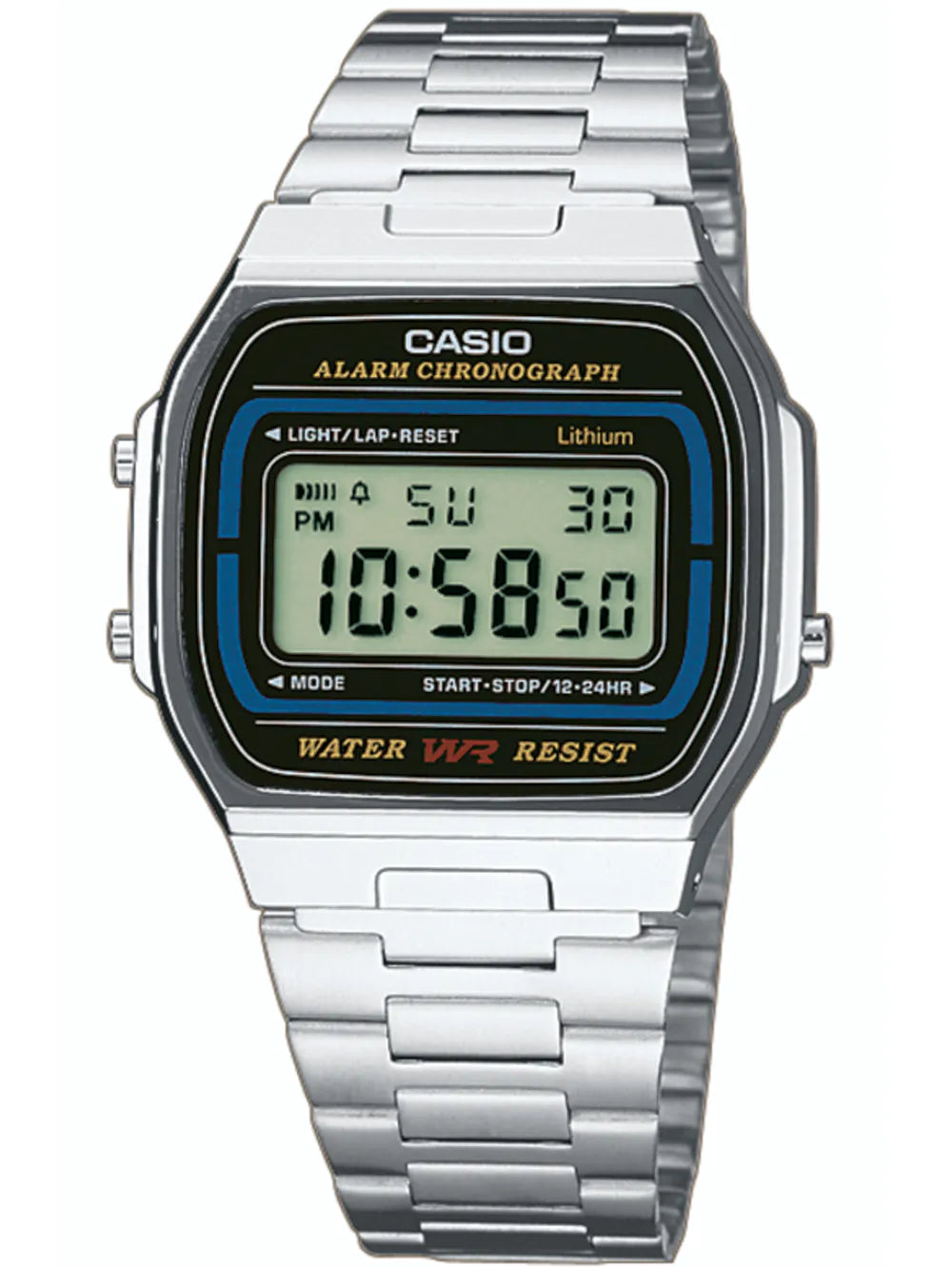 CASIO A164WA-1VES Collection Mens Watch 35mm 3 ATM