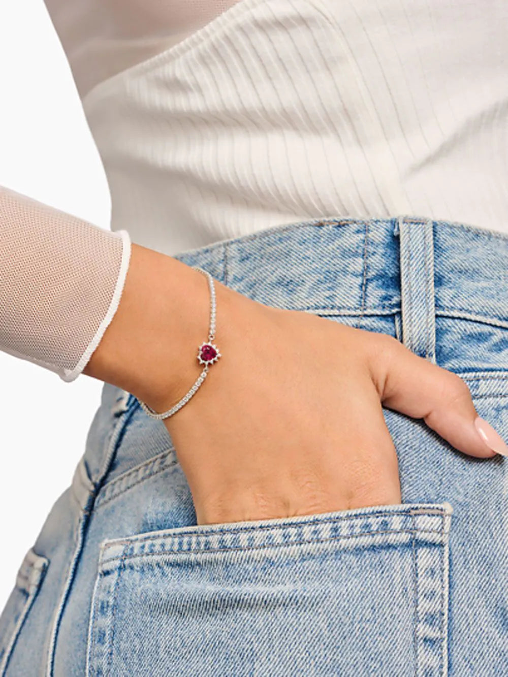 Thomas Sabo A2188-013-10-L19V heart bracelet romance silver