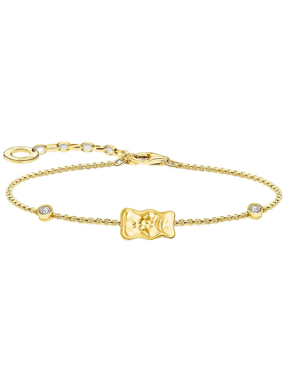 Thomas Sabo A2203-414-39-L19V Bracelet with Haribo Gold Bear and Stones Gold-Plated