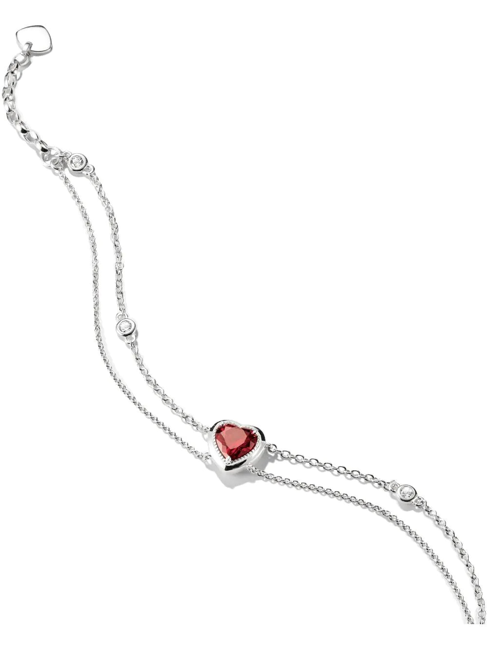 Thomas Sabo A2222-051-10-L19V Bracelet Double row with heart Elyndra Silver