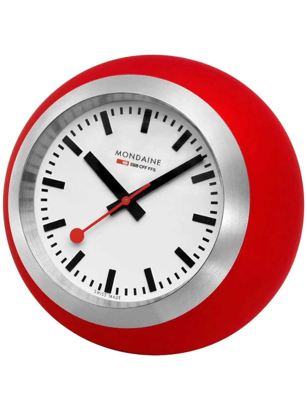 Mondaine A660.30335.16SBP Red Table clock 60mm 30ATM
