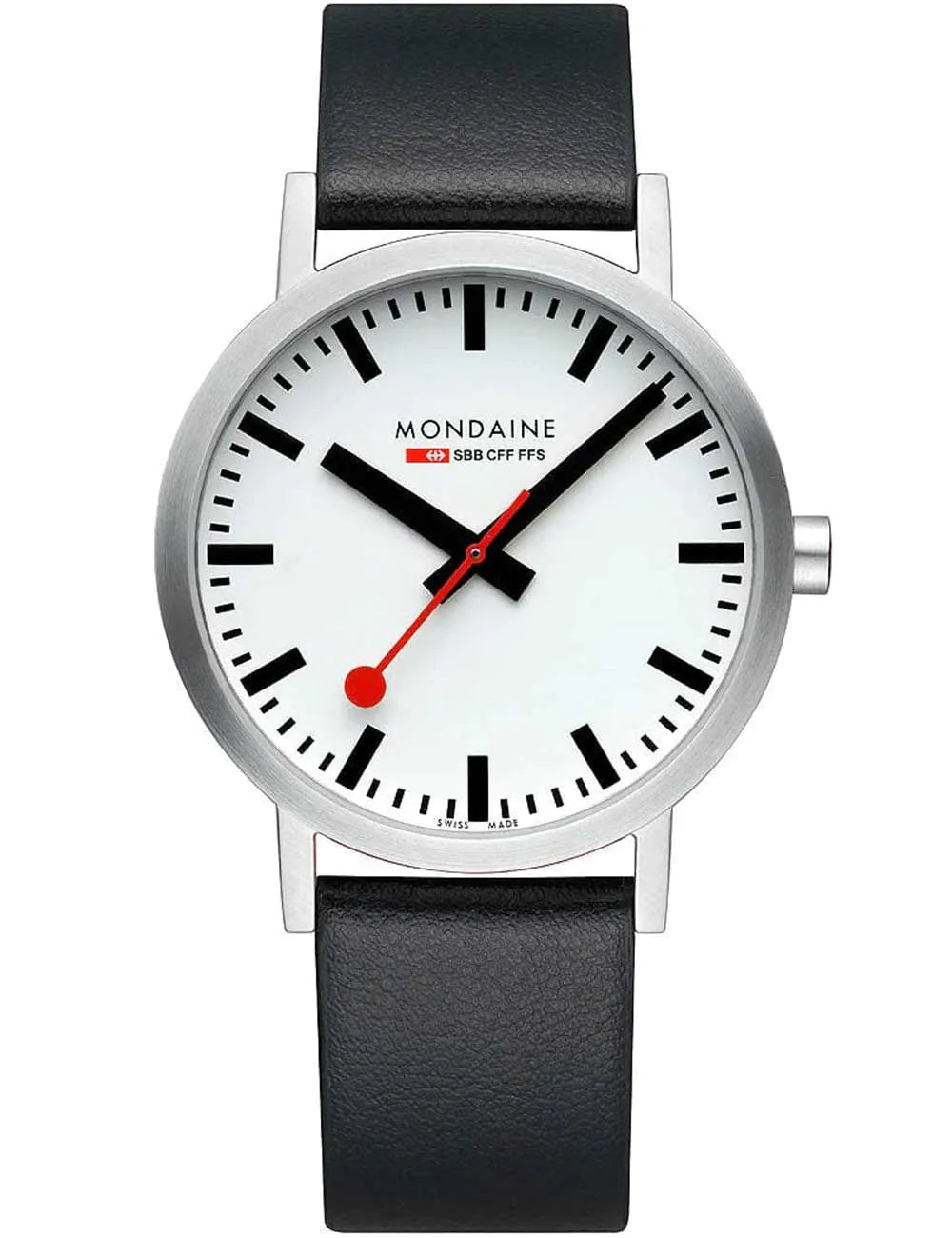 Mondaine A660.30360.16SBBV Mens Watch Classic SBB vegan 40mm 3ATM