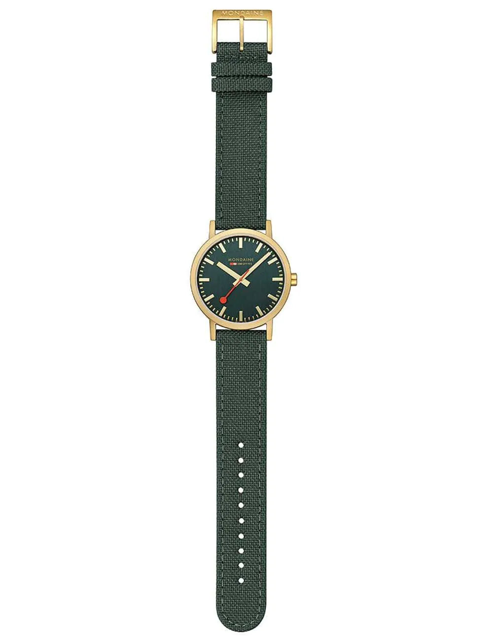 Mondaine A660.30360.60SBS Classic Green And Gold 40mm 3ATM