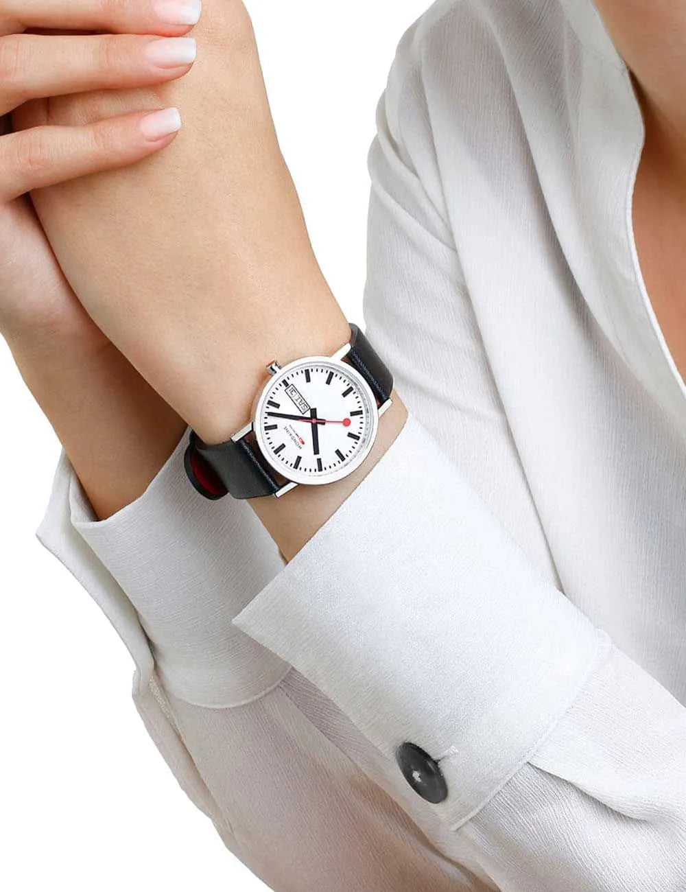 Mondaine A667.30314.11SBBV Classic SBB Day-Date vegan 36mm 3ATM