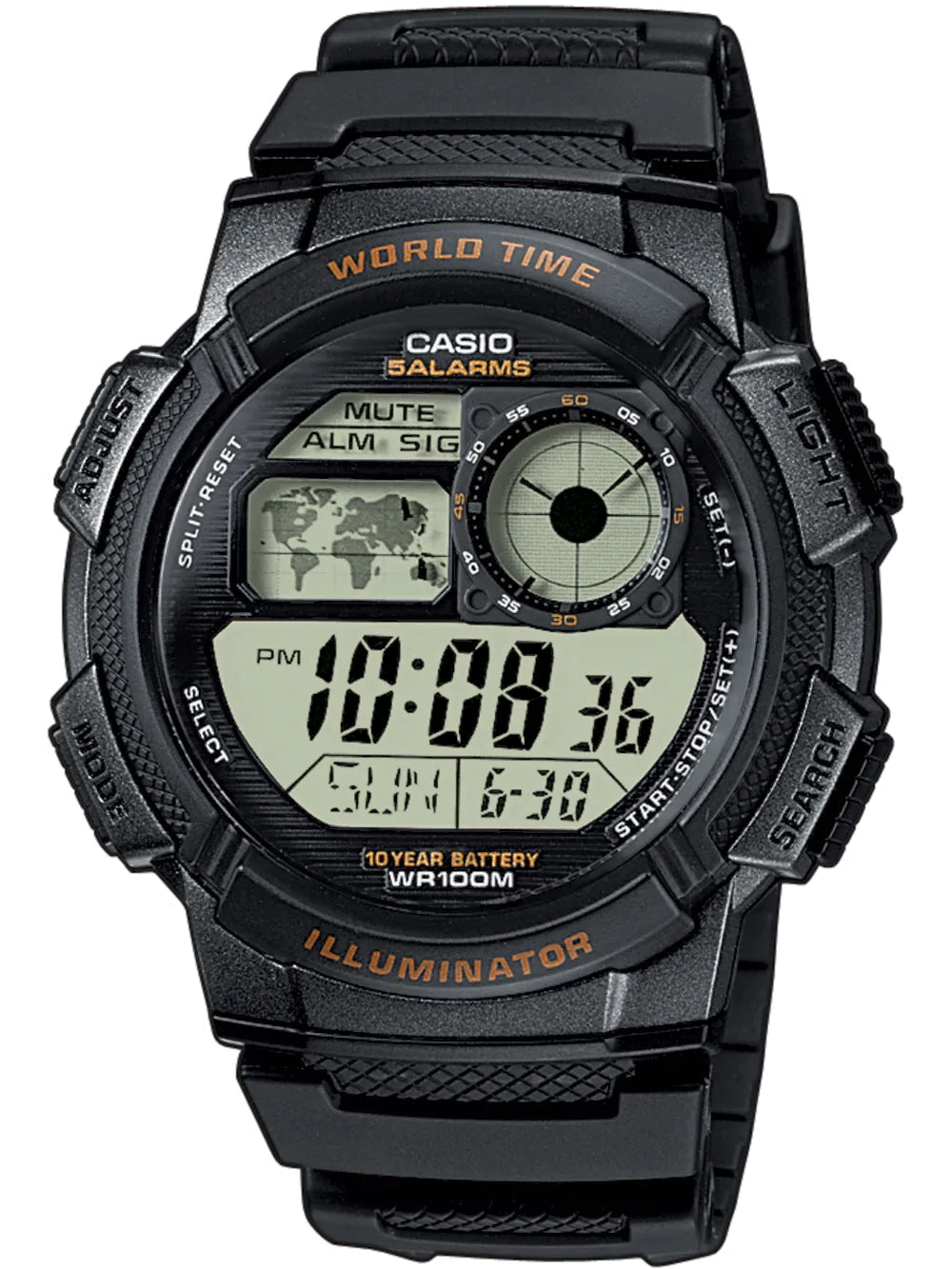 CASIO AE-1000W-1AVEF Collection Mens Watch 44mm 10 ATM