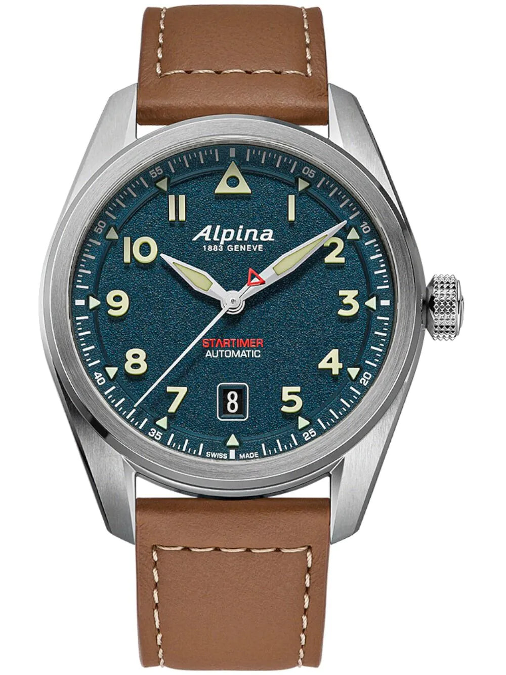 Alpina AL-525NW4S36 Mens watch Pilot Automatic 40mm 10ATM