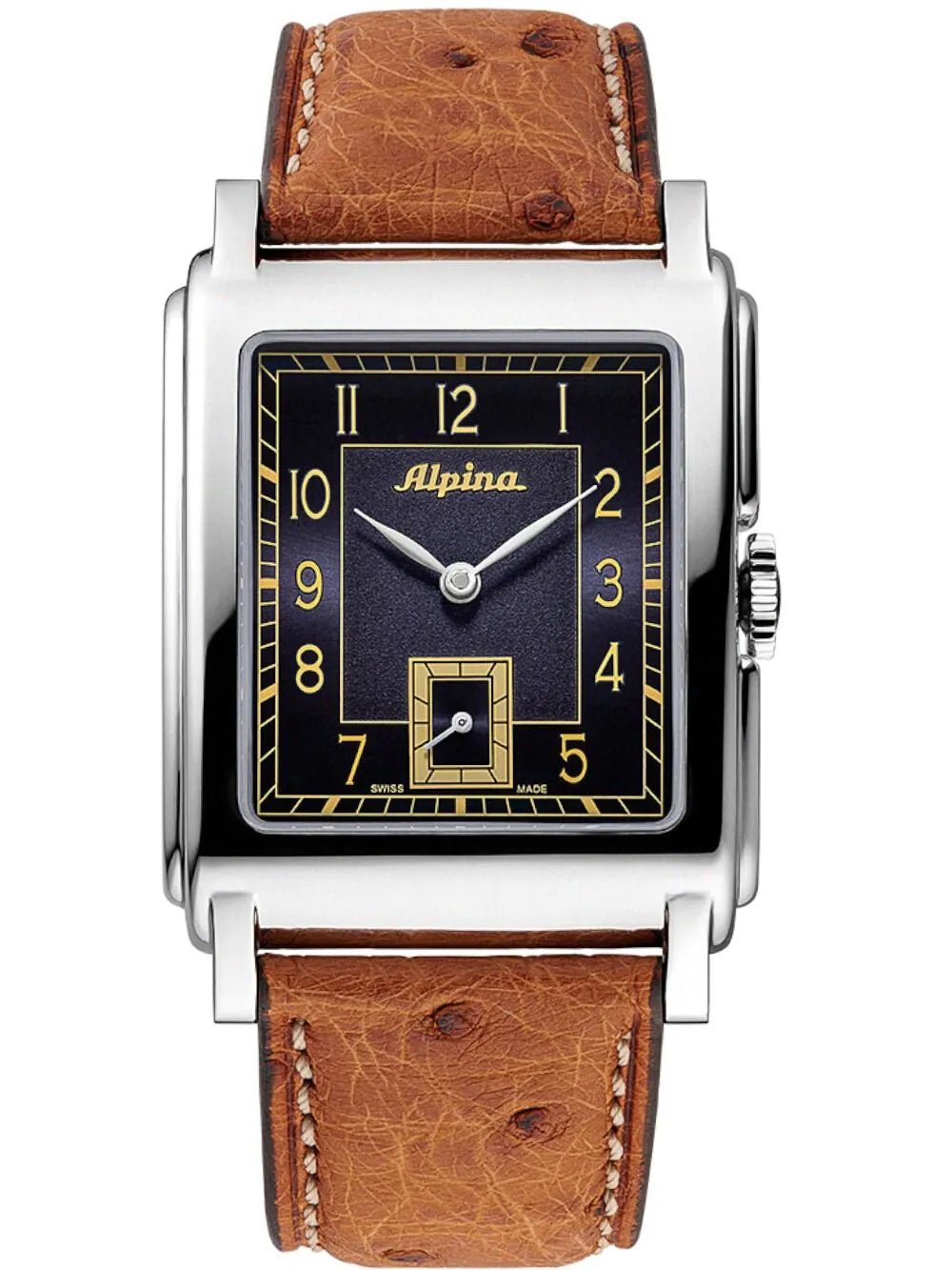 Alpina AL-530N3C6 Mens Watch Heritage Alpiner Carrée Automatic 39mm 3ATM