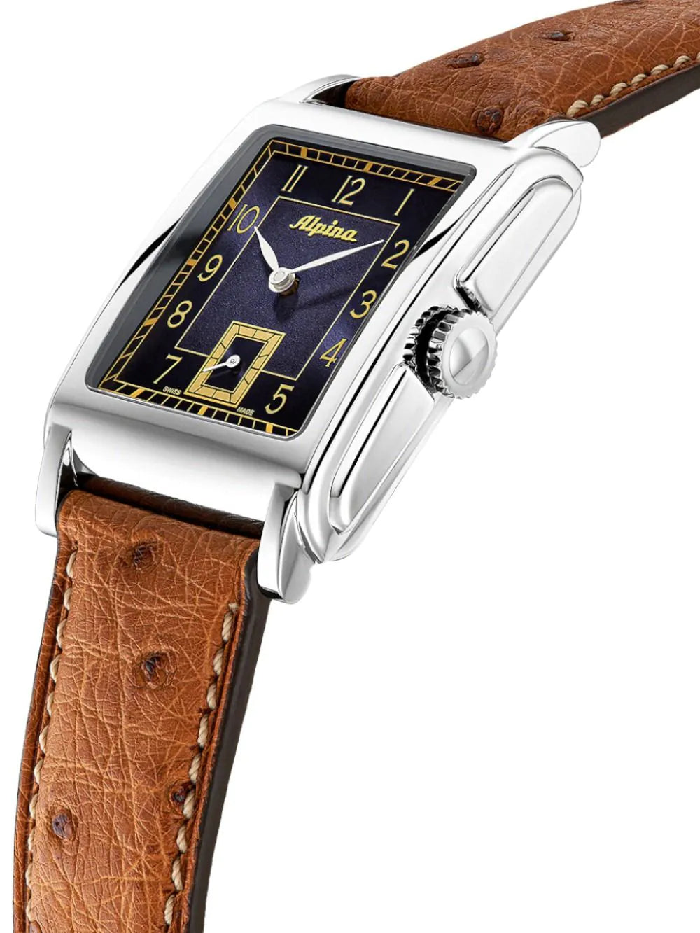 Alpina AL-530N3C6 Mens Watch Heritage Alpiner Carrée Automatic 39mm 3ATM