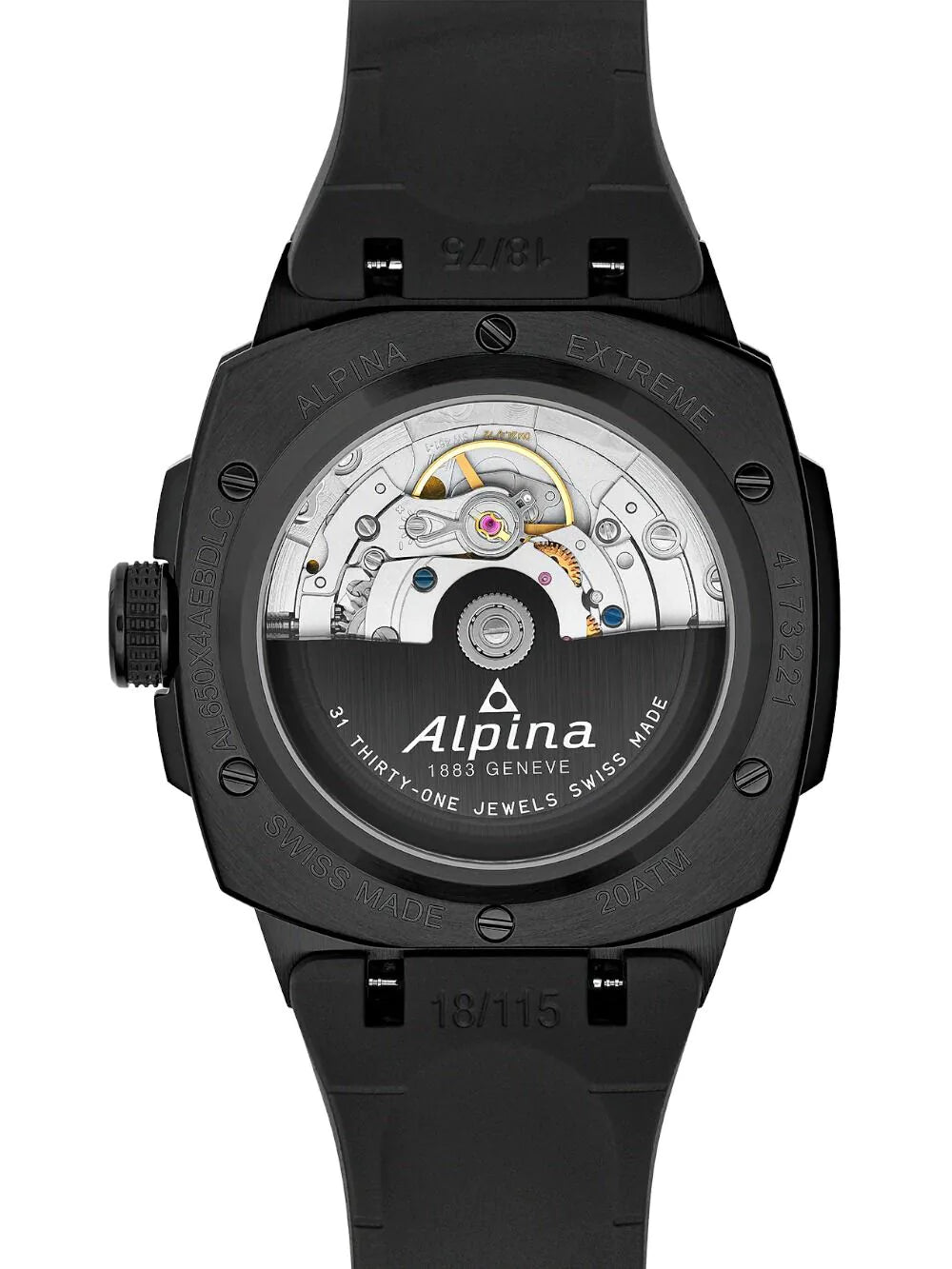Alpina AL-650LGLBL4AEBDLC Mens Watch Alpiner Extreme Regulator Automatic 41mm 20ATM