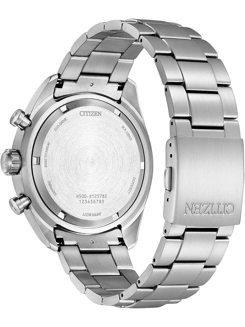 Citizen AT2480-81E Eco-Drive Super-Titanium Chronograph Mens Watch 43mm