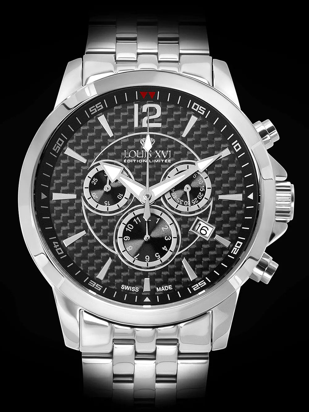 Louis XVI LXVI801 Athos Chronograph Mens Watch 43mm 5ATM