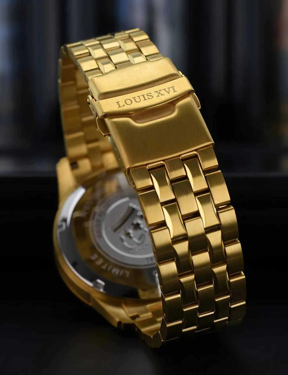 Louis XVI LXVI3501 Mens Watch Athos Le Grand 2.0 Diamond Chronograph 48mm 10ATM
