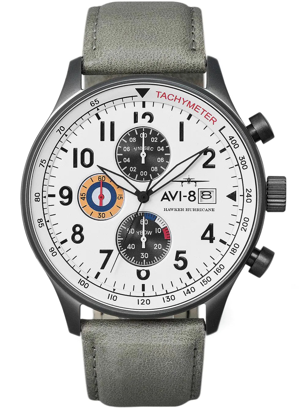 AVI-8 AV-4011-0B Hawker Hurricane Chronograph Mens Watch 42mm 5ATM