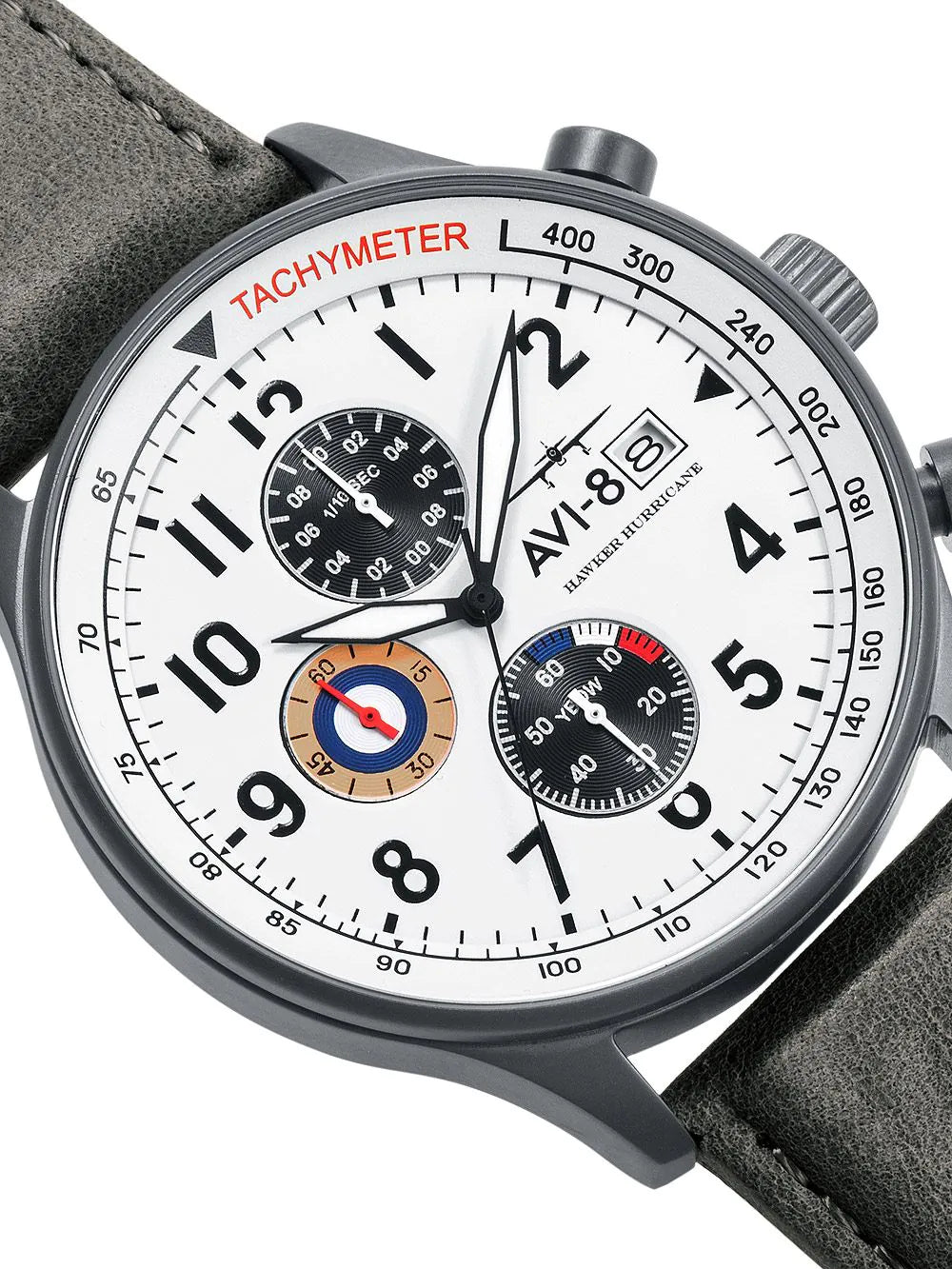 AVI-8 AV-4011-0B Hawker Hurricane Chronograph Mens Watch 42mm 5ATM