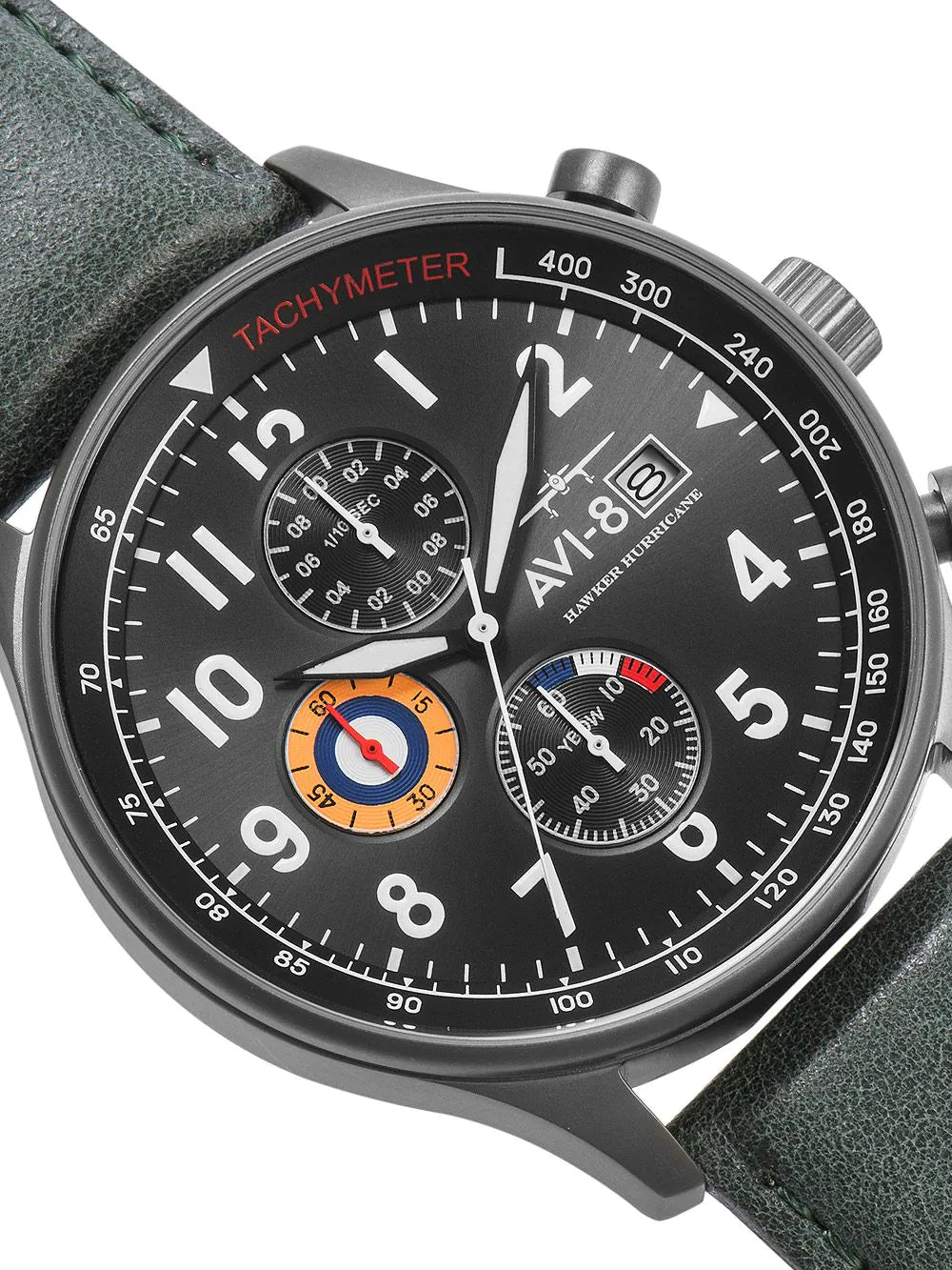 AVI-8 AV-4011-0D Hawker Hurricane Chronograph Mens Watch 42mm 5ATM